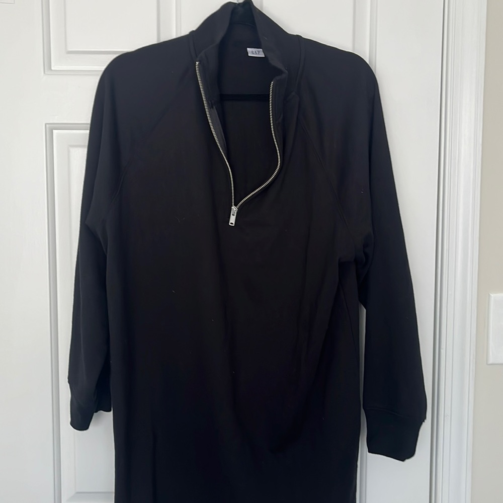 Quater Zip Sweatshirt Dress